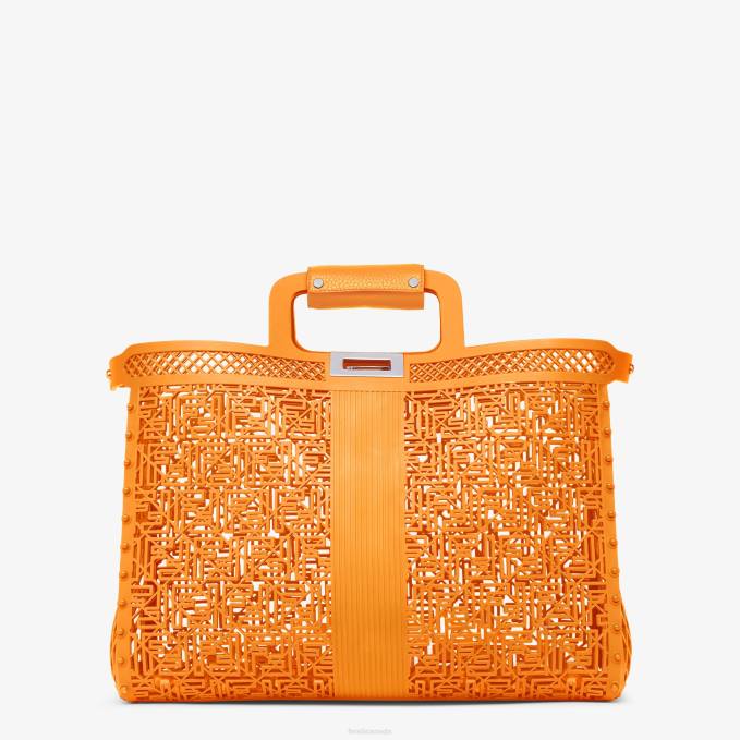 Men Recycled Plastic Bag Orange Fendi Accessories 6RHH1866