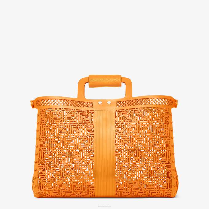 Men Recycled Plastic Bag Orange Fendi Accessories 6RHH1866