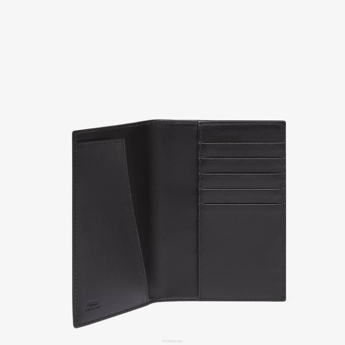 Men Leather Passport Cover Black Fendi Accessories 6RHH2613