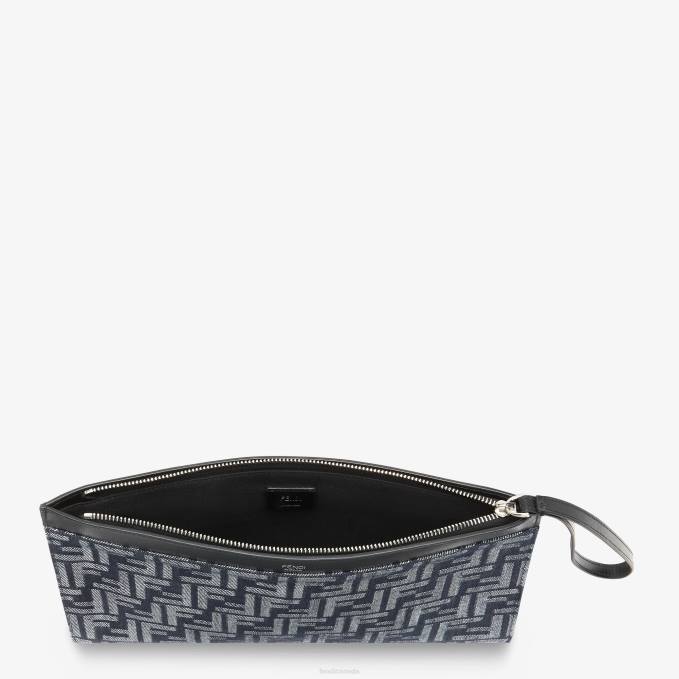 Men Denim Pouch Blue Fendi Accessories 6RHH1865