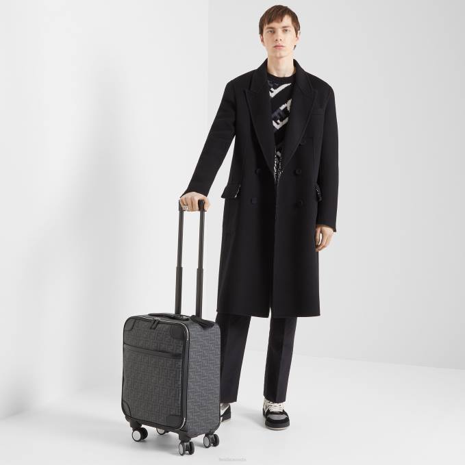 Men FF Fabric Trolley Black Fendi Accessories 6RHH1886
