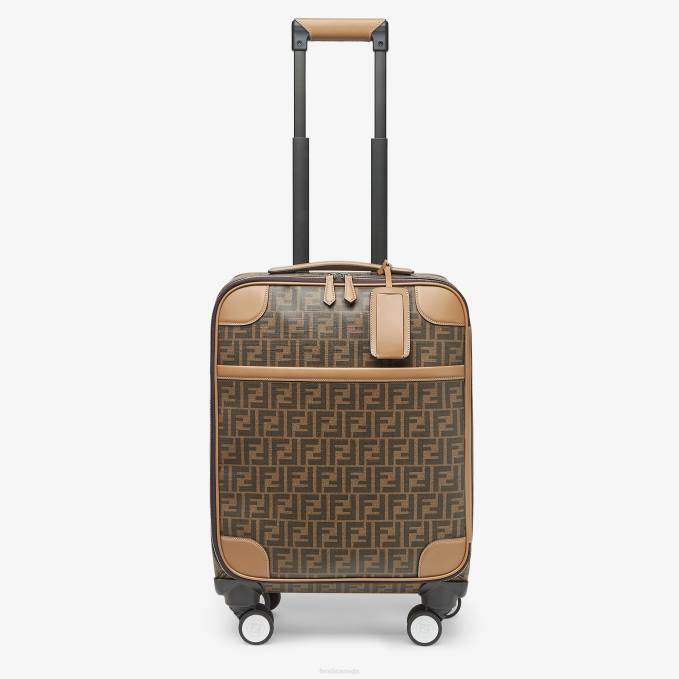 Men FF Fabric Trolley Brown Fendi Accessories 6RHH1885