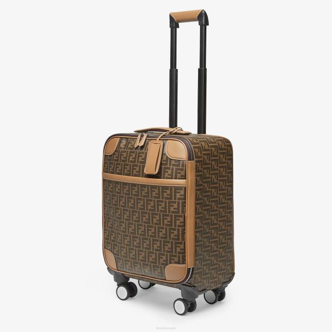 Men FF Fabric Trolley Brown Fendi Accessories 6RHH1885