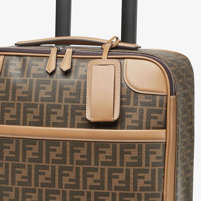 Men FF Fabric Trolley Brown Fendi Accessories 6RHH1885