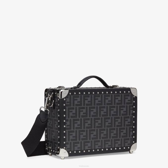 Men Fabric Suitcase Black Fendi Accessories 6RHH1890