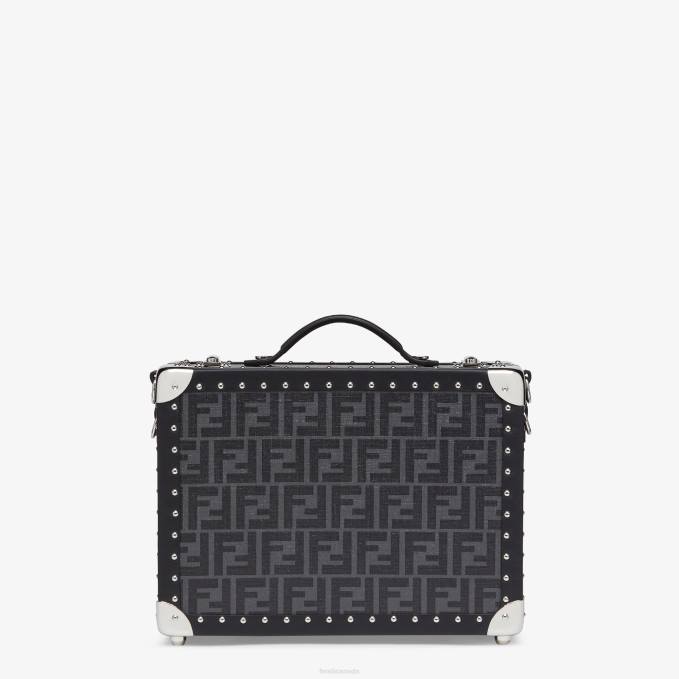 Men Fabric Suitcase Black Fendi Accessories 6RHH1890