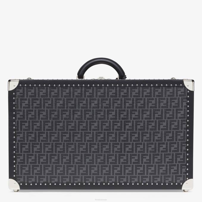 Men Fabric Suitcase Black Fendi Accessories 6RHH1892