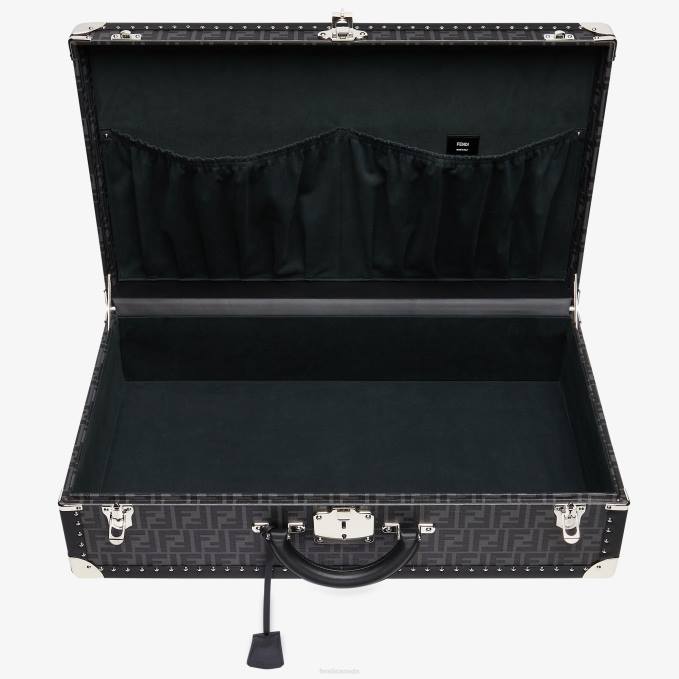 Men Fabric Suitcase Black Fendi Accessories 6RHH1892