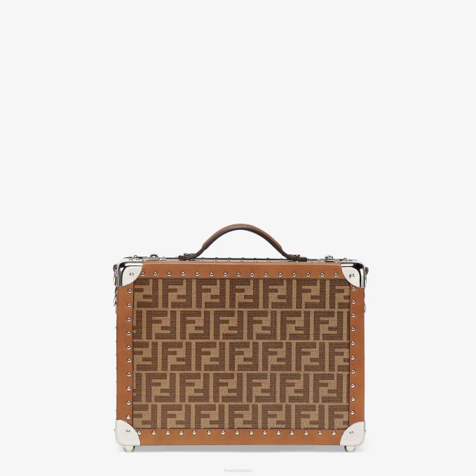 Men Fabric Suitcase Brown Fendi Accessories 6RHH1895
