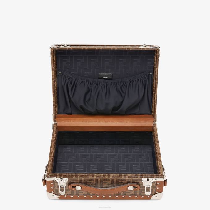 Men Fabric Suitcase Brown Fendi Accessories 6RHH1895