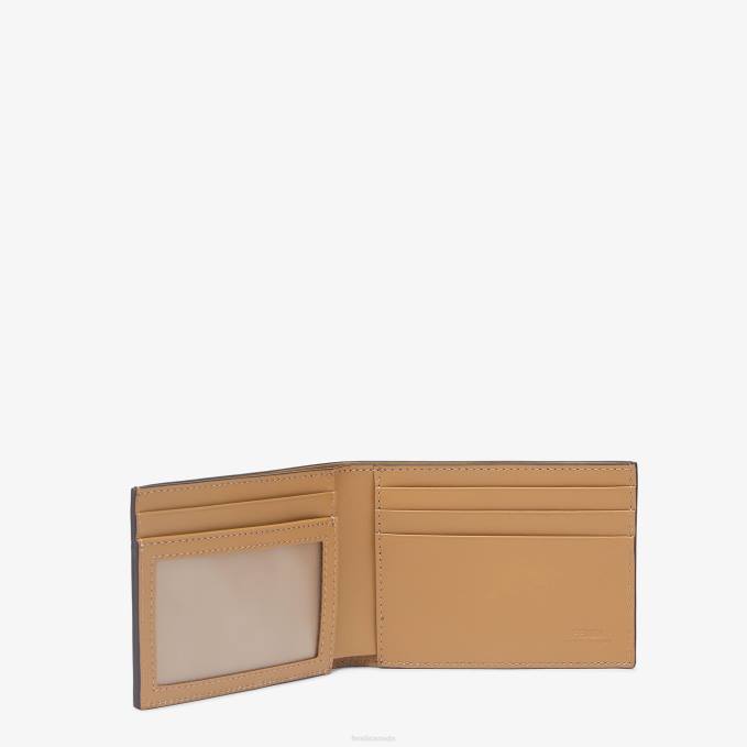 Men Fabric Bi-Fold Brown Fendi Accessories 6RHH2633