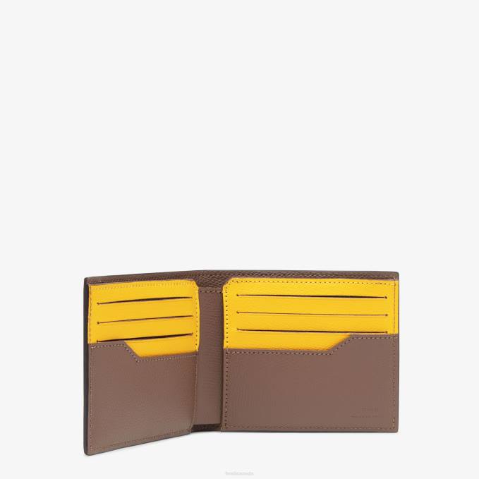 Men Fabric Bi-Fold Brown Fendi Accessories 6RHH2634