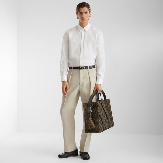 Men Leather Loafers Black Fendi Shoes 6RHH2286