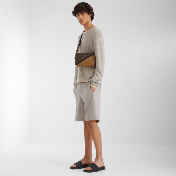 Men Rubber Footbed Black Fendi Shoes 6RHH2254