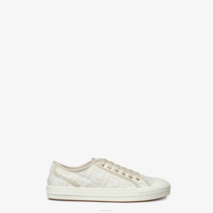 Men Fabric Low-Tops White Fendi Shoes 6RHH2261