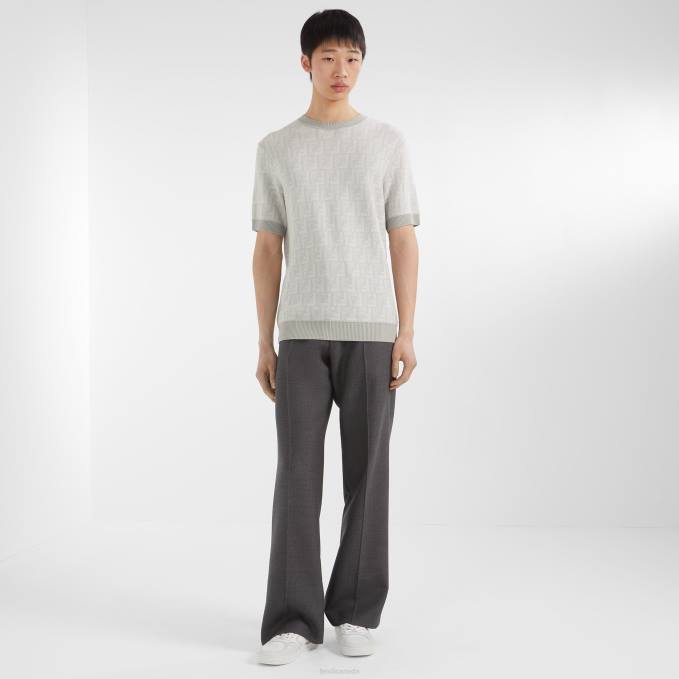 Men Leather Low-Tops White Fendi Shoes 6RHH2216