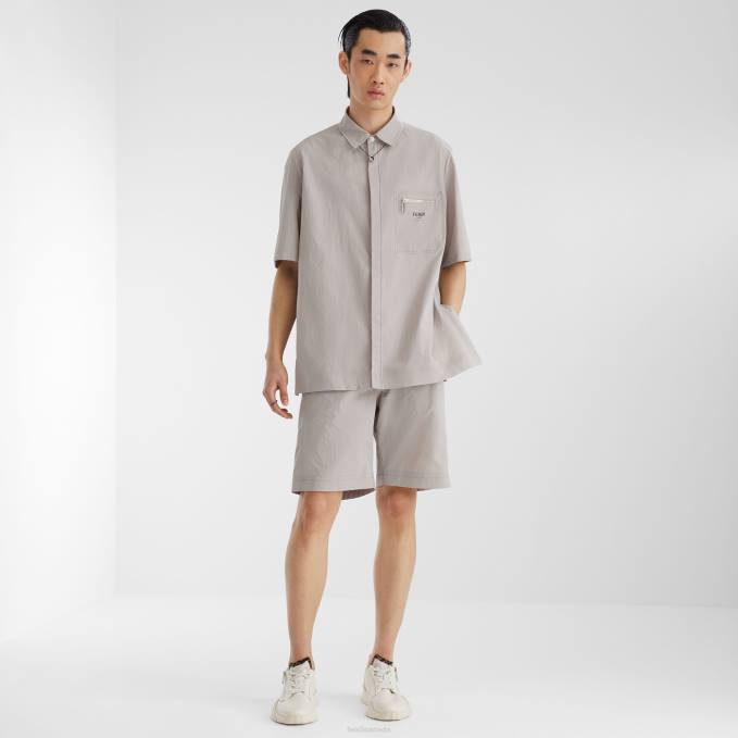 Men Leather Low-Tops White Fendi Shoes 6RHH2236