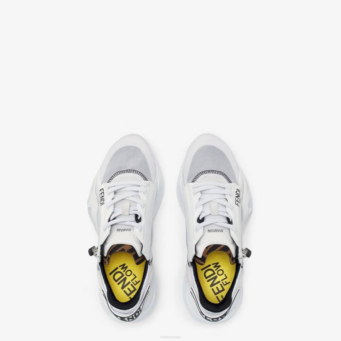 Men Nylon Low-Tops White Fendi Shoes 6RHH2272