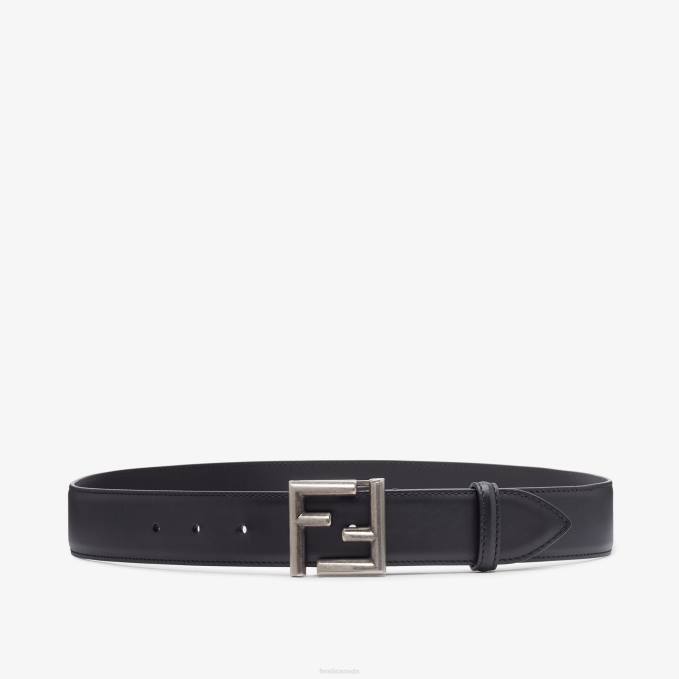 Women FF Leather Belt Black Fendi Accessories 6RHH275