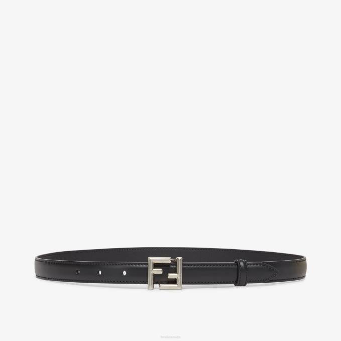Women FF Leather Belt Black Fendi Accessories 6RHH490