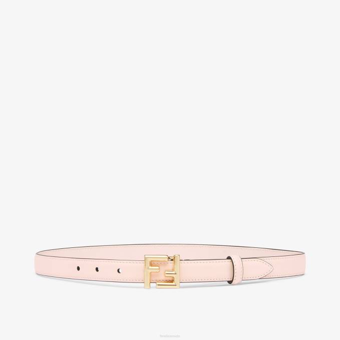 Women FF Leather Belt Pink Fendi Accessories 6RHH330