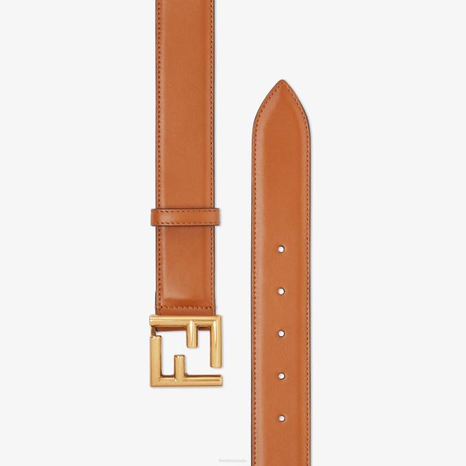 Women Naturalleather Belt Brown Fendi Accessories 6RHH412