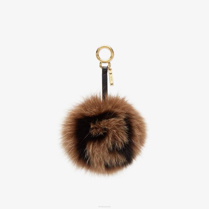 Women Multifur Charm Brown Fendi Accessories 6RHH388