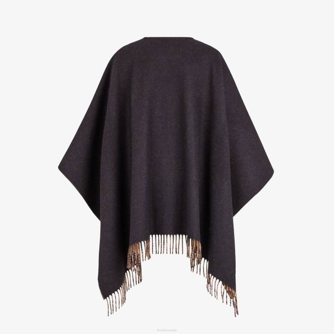 Women Cashmere And Wool Poncho Fashion Fendi Accessories 6RHH508