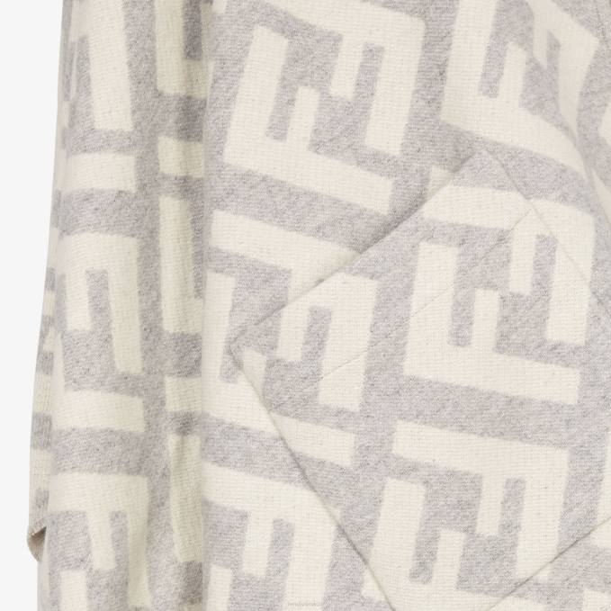 Women Cashmere Poncho Gray Fendi Accessories 6RHH457