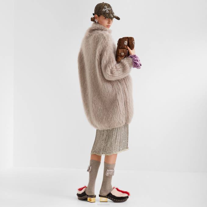 Women FF Jacquard Fabric Baseball Cap Brown Fendi Accessories 6RHH288