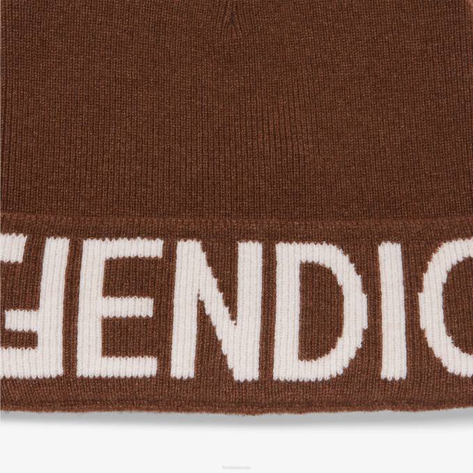 Women Wool Hat White Fendi Accessories 6RHH49