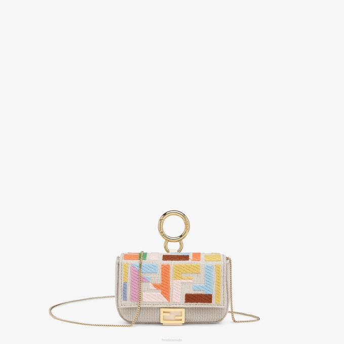 Women Canvas Charm Beige Fendi Accessories 6RHH396