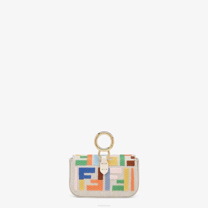 Women Canvas Charm Beige Fendi Accessories 6RHH396
