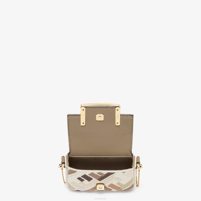 Women Canvas Charm Beige Fendi Accessories 6RHH43
