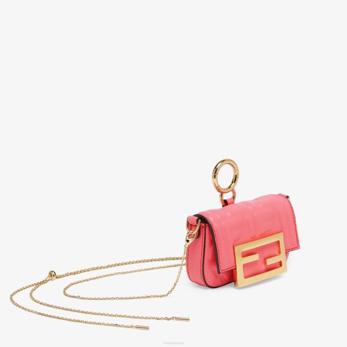 Women Charm In Nappa Leather Pink Fendi Accessories 6RHH220