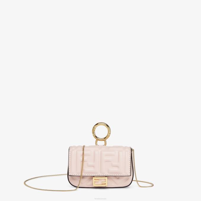 Women Charm In Nappa Leather Pink Fendi Accessories 6RHH393