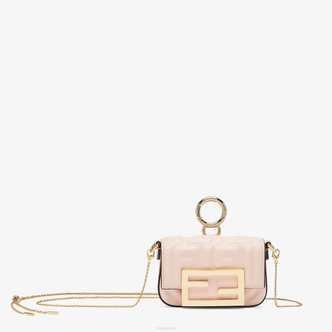 Women Charm In Nappa Leather Pink Fendi Accessories 6RHH500