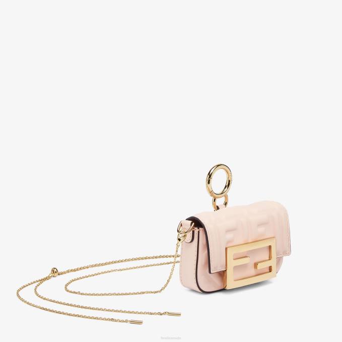Women Charm In Nappa Leather Pink Fendi Accessories 6RHH500
