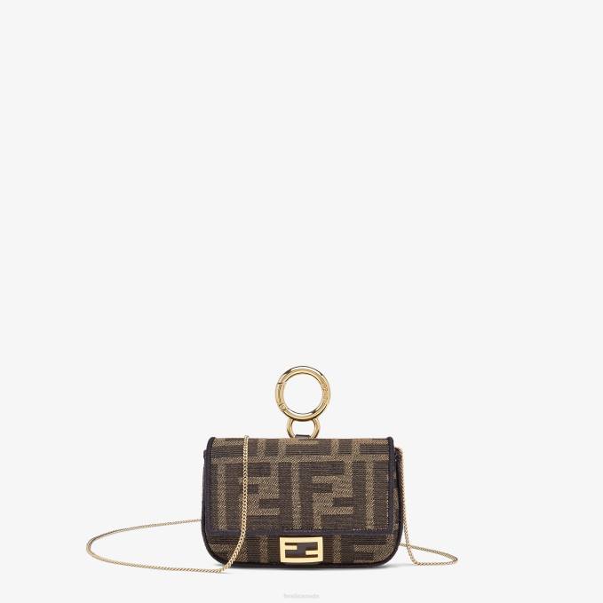 Women Fabric Charm Brown Fendi Accessories 6RHH227