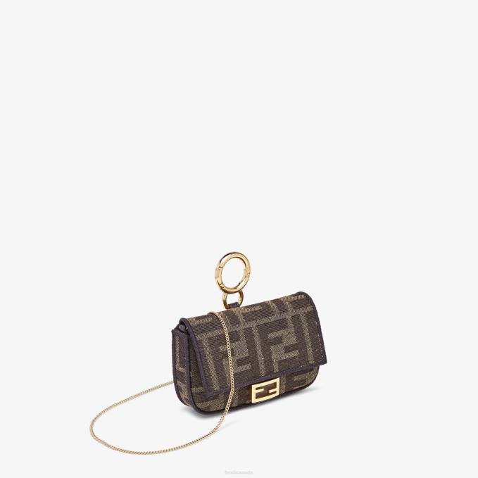 Women Fabric Charm Brown Fendi Accessories 6RHH227