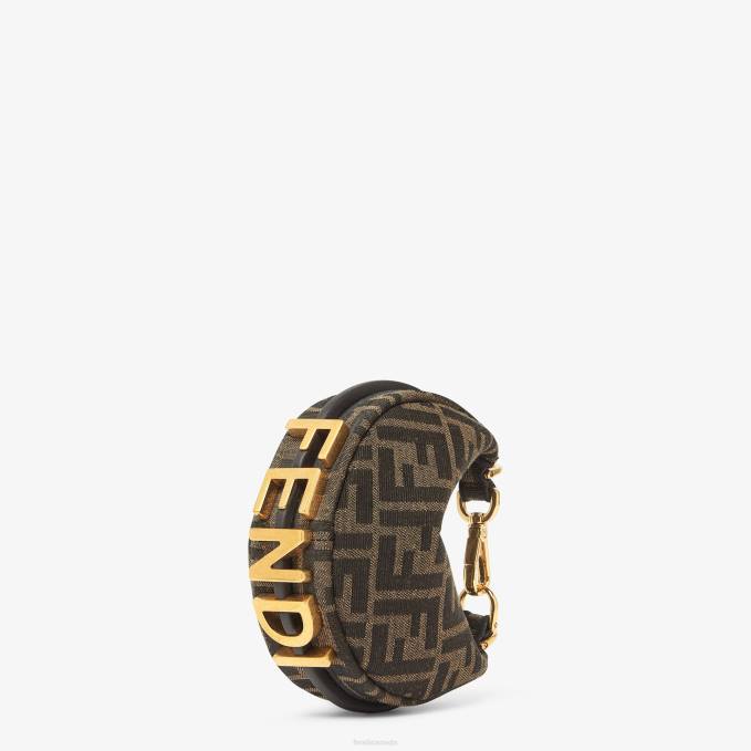 Women Fabric Charm Brown Fendi Accessories 6RHH68