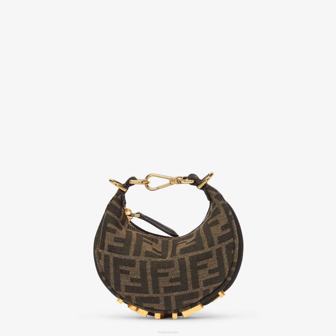 Women Fabric Charm Brown Fendi Accessories 6RHH68