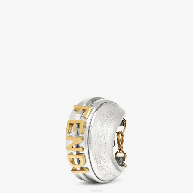 Women Nano Graphy Leather Charm Silver Fendi Accessories 6RHH391