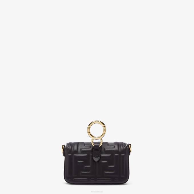 Women Nappa Leather Charm Black Fendi Accessories 6RHH503