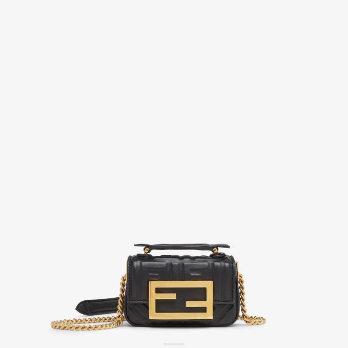 Women Nappa Leather Mini Bag Black Fendi Accessories 6RHH286