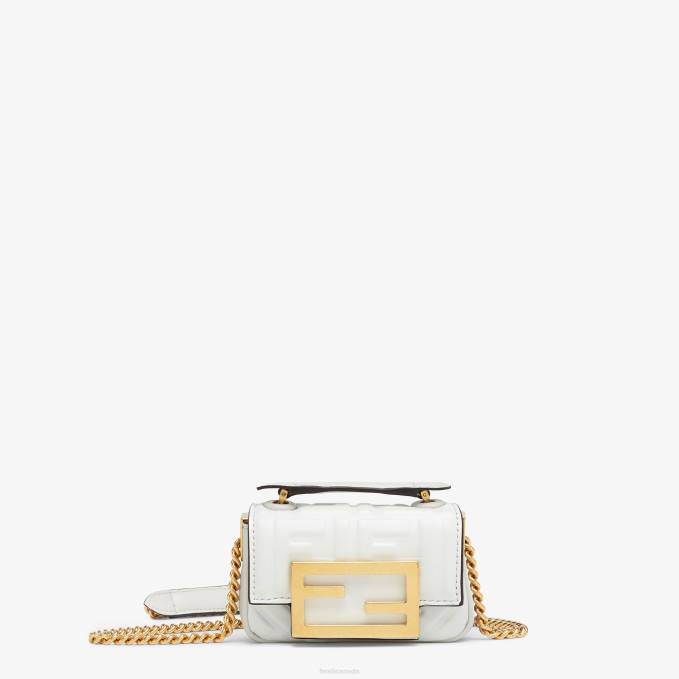 Women Nappa Leather Mini Bag White Fendi Accessories 6RHH265