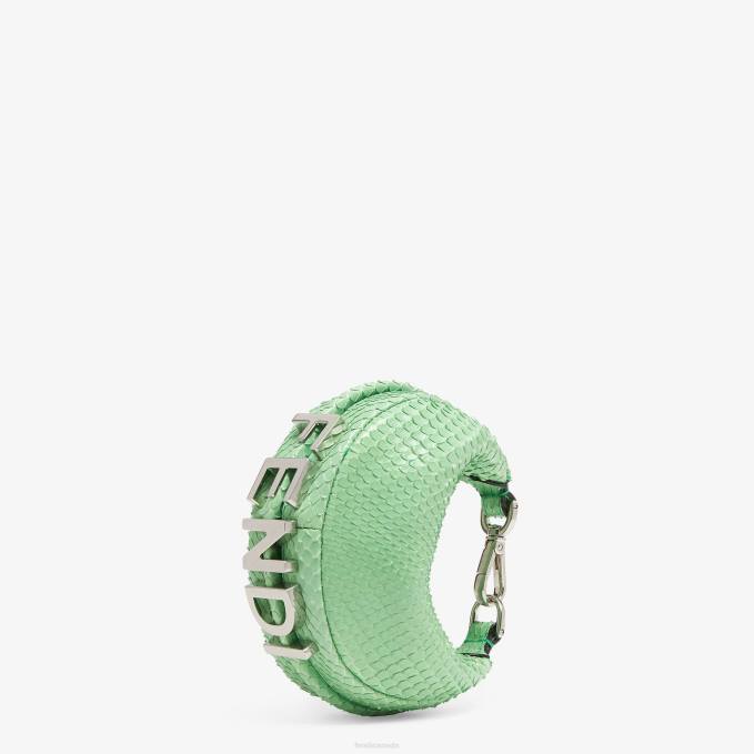 Women Python Leather Charm Green Fendi Accessories 6RHH230