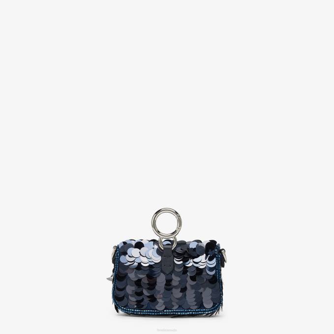 Women Sequin Charm Blue Fendi Accessories 6RHH91