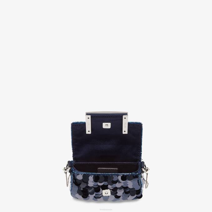 Women Sequin Charm Blue Fendi Accessories 6RHH91