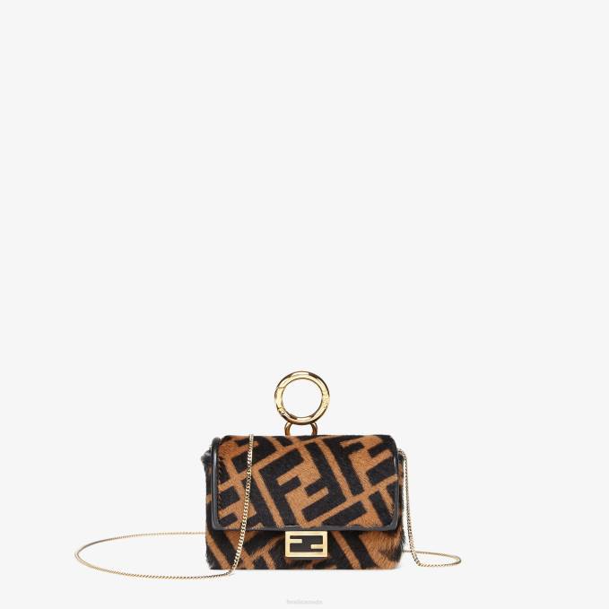 Women Sheepskin Charm Brown Fendi Accessories 6RHH364